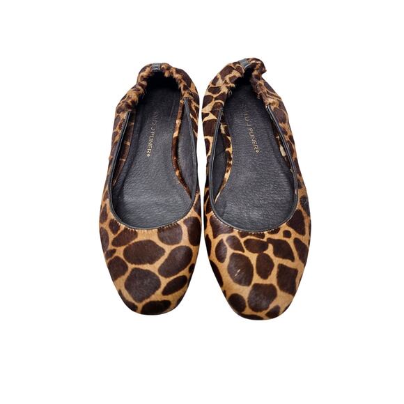 Donald Pliner 6.5 Boli Leopard Calf Hair Ballet Flat Casual Career Elastic - Picture 6 of 6